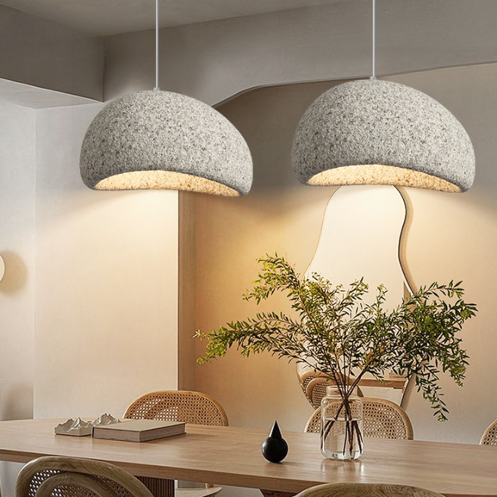 Lampe de plafond minimaliste de style japandi