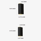 Lampada da parete LED illuminazione esterna impermeabile moderna rettangolare