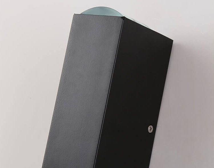 Elegancka wodoodporna zewnętrzna lampa ścienna LED – nowoczesny prostokątny design