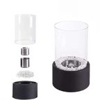 Lampe à huile classique en verre transparente pour décoration intérieure