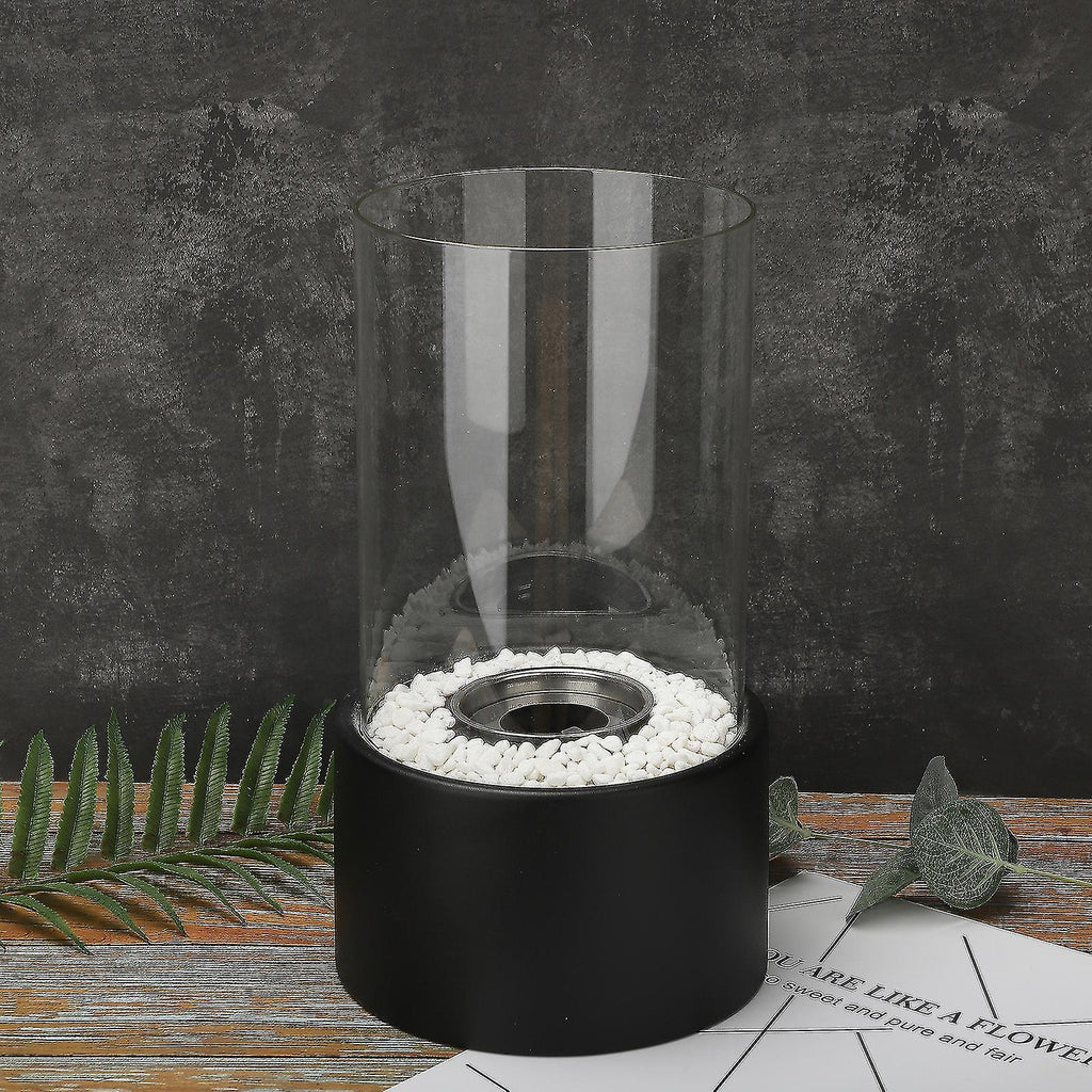 Lampe à huile classique en verre transparente pour décoration intérieure