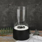 Lampe à huile classique en verre transparente pour décoration intérieure