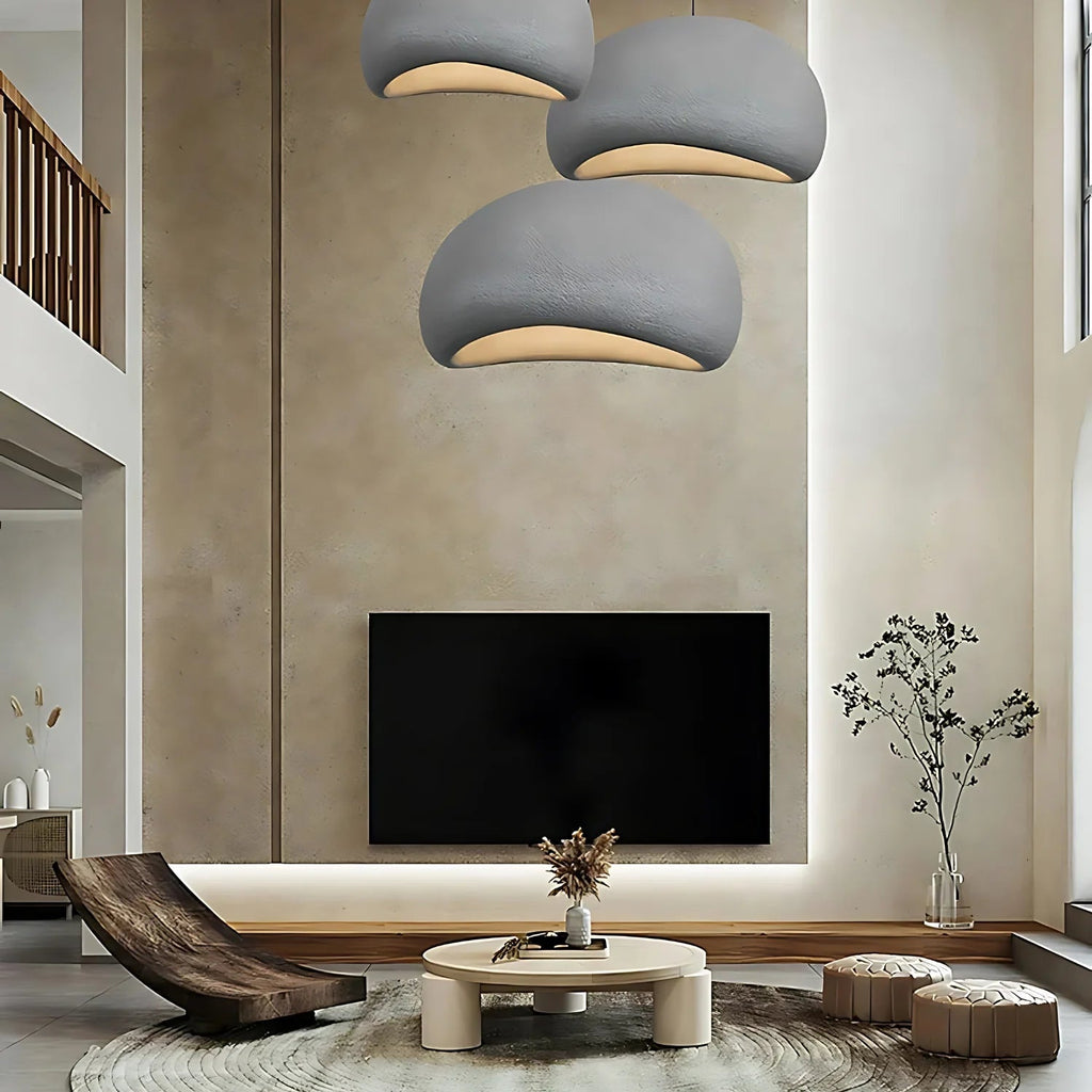Lampe de plafond minimaliste de style japandi