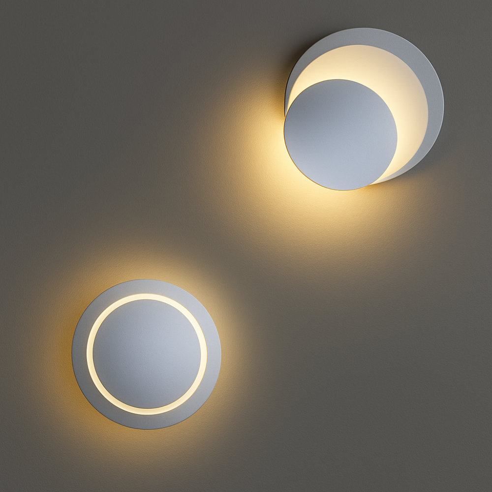 Nowoczesna obrotowa lampa ścienna LED z możliwością obrotu o 350°