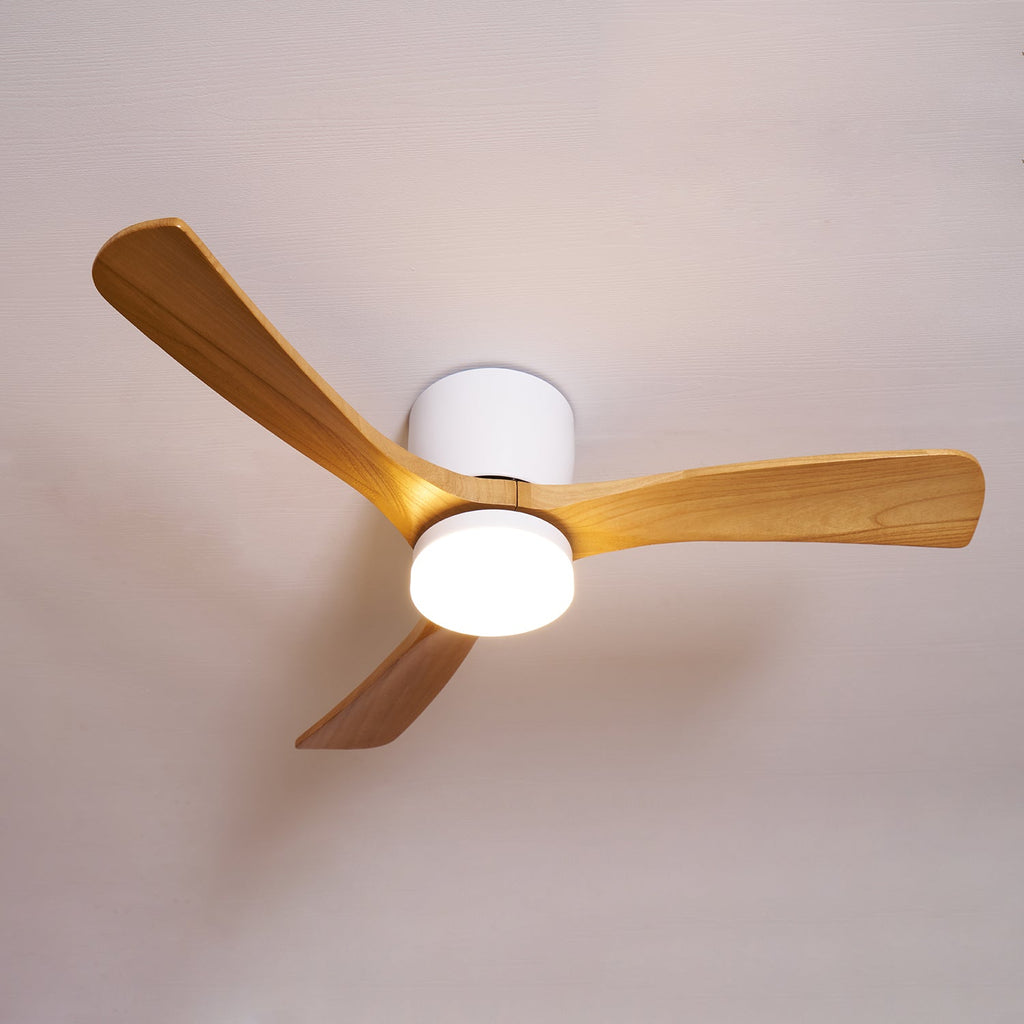 Lampa sufitowa w stylu nordyckim z wentylatorem Lampa sufitowa LED z pilotem