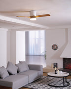Lampa sufitowa w stylu nordyckim z wentylatorem Lampa sufitowa LED z pilotem