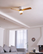 Lampa sufitowa w stylu nordyckim z wentylatorem Lampa sufitowa LED z pilotem