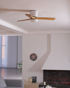 Lampa sufitowa w stylu nordyckim z wentylatorem Lampa sufitowa LED z pilotem