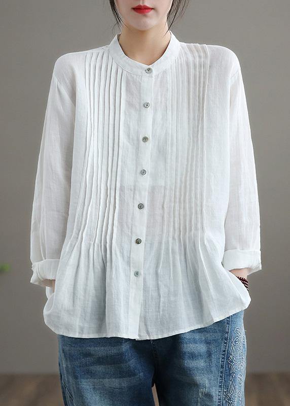 Damentop Alltag Weiß lockere Bluse Tunika