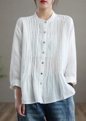 Damentop Alltag Weiß lockere Bluse Tunika