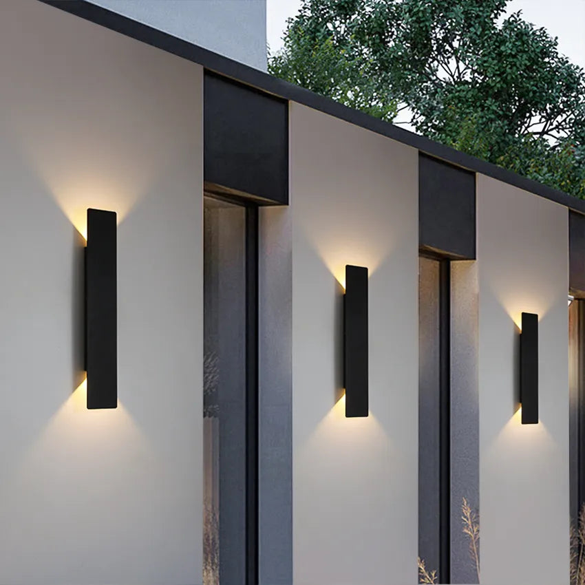 Lampada esterna resistente a parete LED con impermeabilità IP65