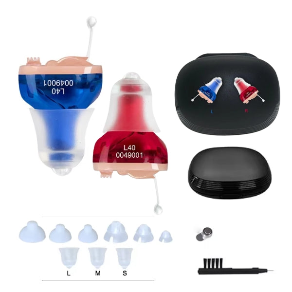 Ulepszony niewidoczny aparat słuchowy douszny