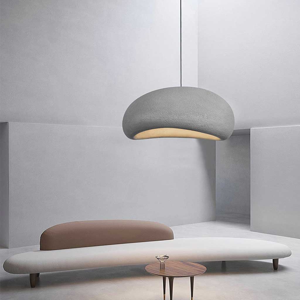 Lampe de plafond minimaliste de style japandi