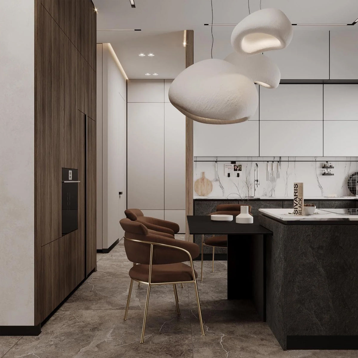 Lampa wisząca w kształcie chmury