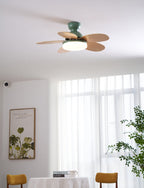 Wentylator sufitowy LED Dekoracyjna lampa sufitowa z łopatkami w kształcie płatków