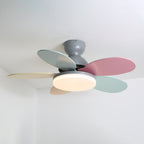Wentylator sufitowy LED Dekoracyjna lampa sufitowa z łopatkami w kształcie płatków