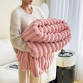Cozy warm striped blanket for your interior