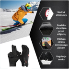 Ultra ciepłe ogrzewane rękawice na chłód