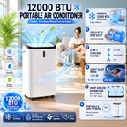 Bærbar Klimaanlægsenhed til Rum 12000 BTU med Ventilatortilstand