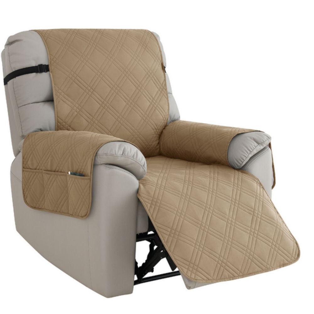 Protective anti-slip waterproof microfiber recliner chair cover