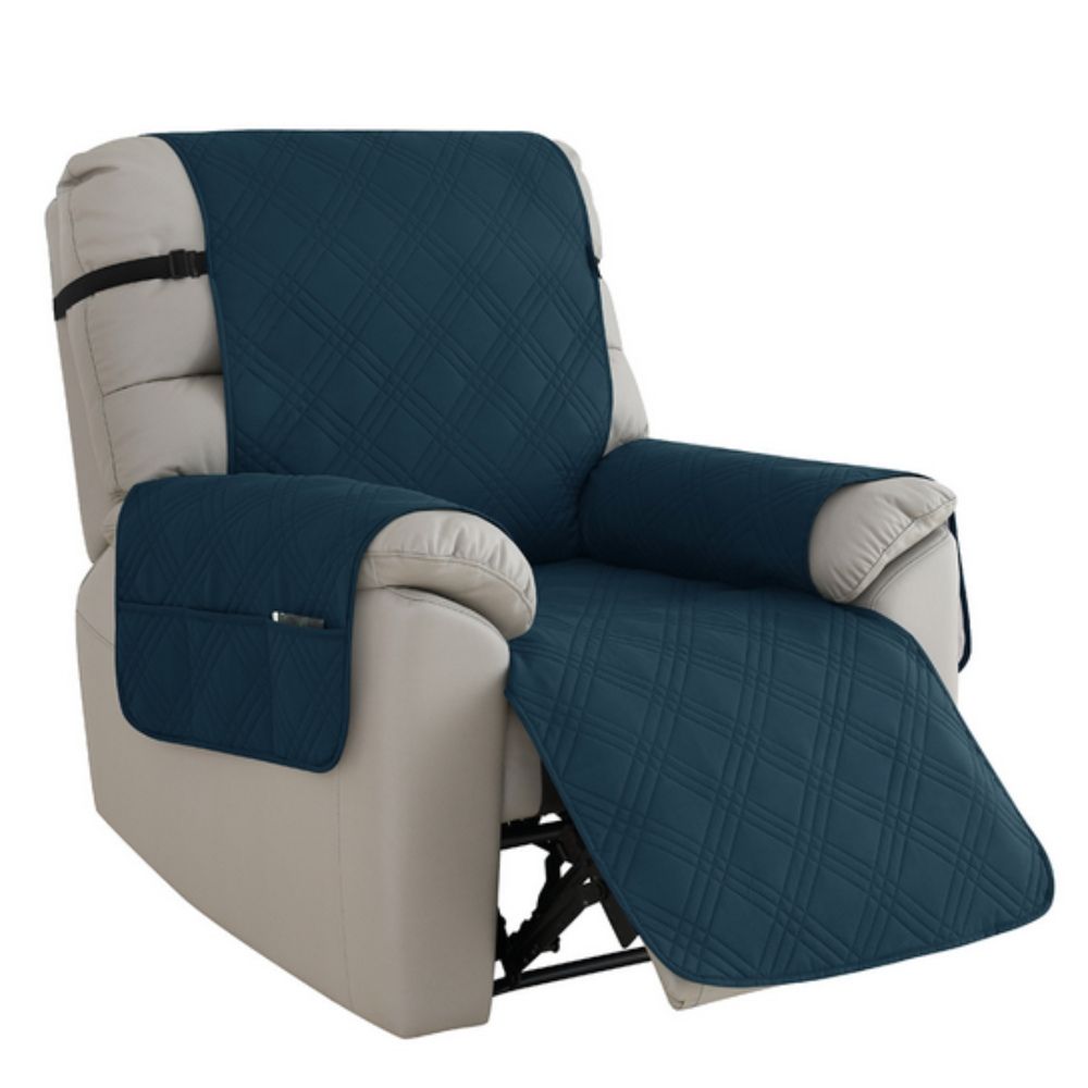 Protective anti-slip waterproof microfiber recliner chair cover