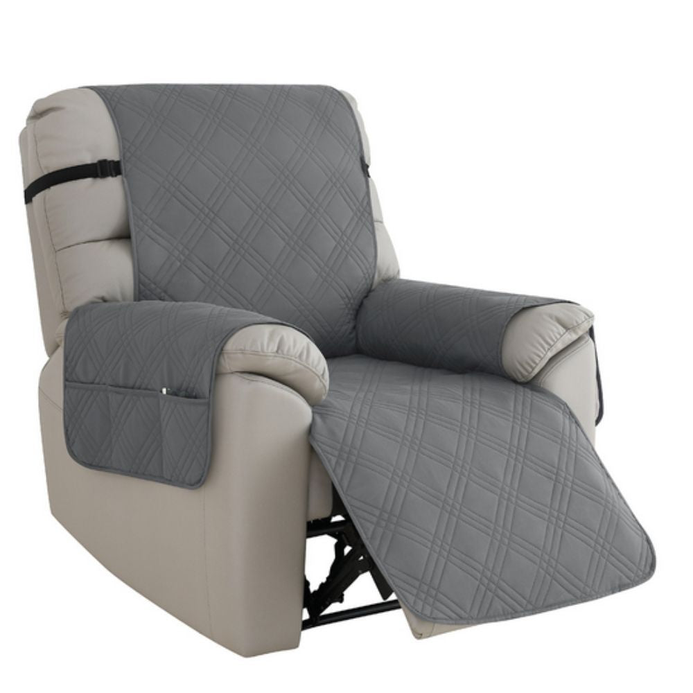 Protective anti-slip waterproof microfiber recliner chair cover