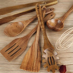 Sichere und langlebige Holz-Küchenutensilien – 7-teiliges Set