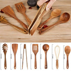 Sichere und langlebige Holz-Küchenutensilien – 7-teiliges Set