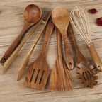Sichere und langlebige Holz-Küchenutensilien – 7-teiliges Set