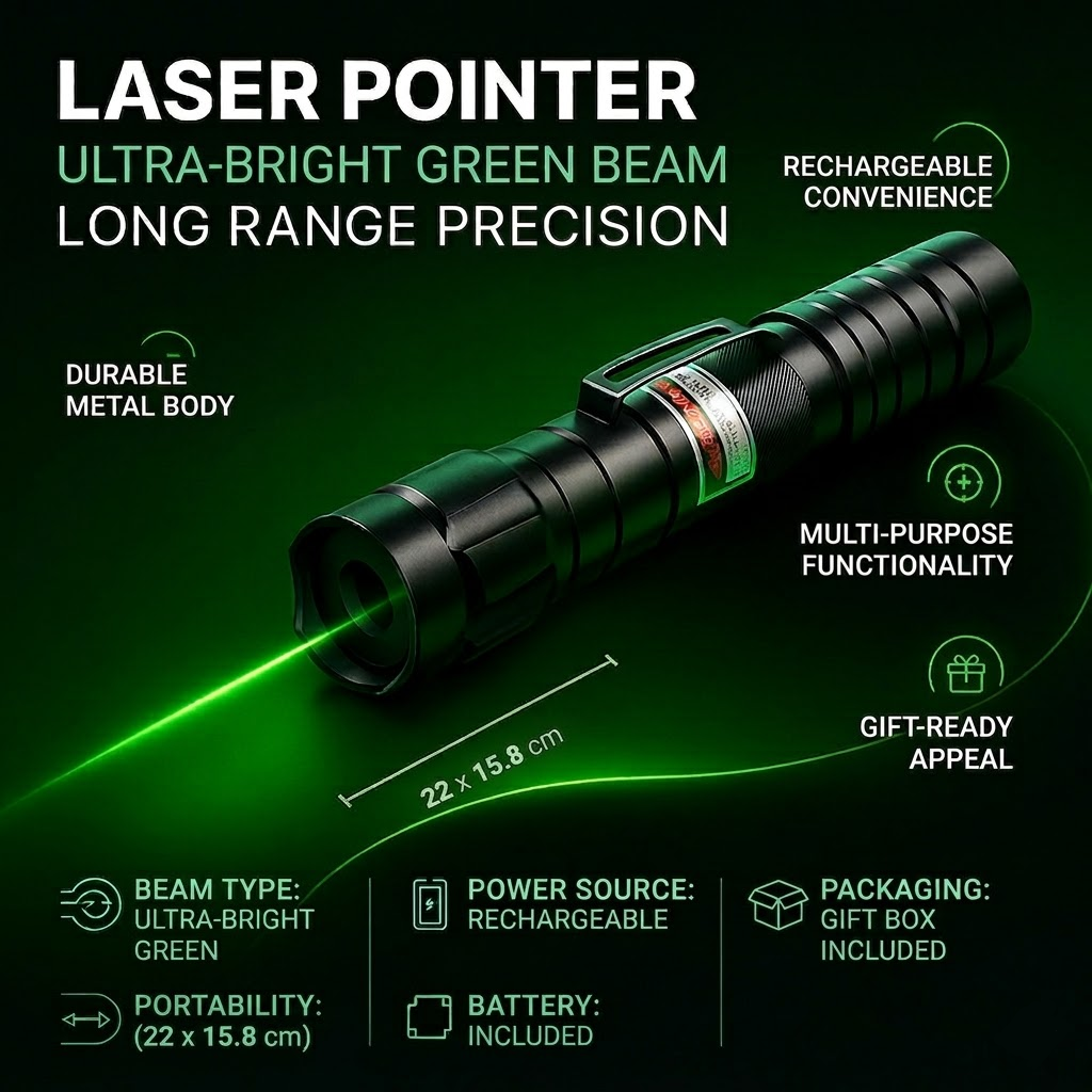 Wskaźnik laserowy z ładowaniem Precyzyjne narzędzie dalekiego zasięgu