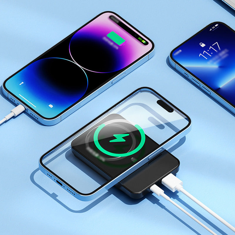 Kompakter schlanker Powerbank 20000mAh 22,5W – kabelloses Display
