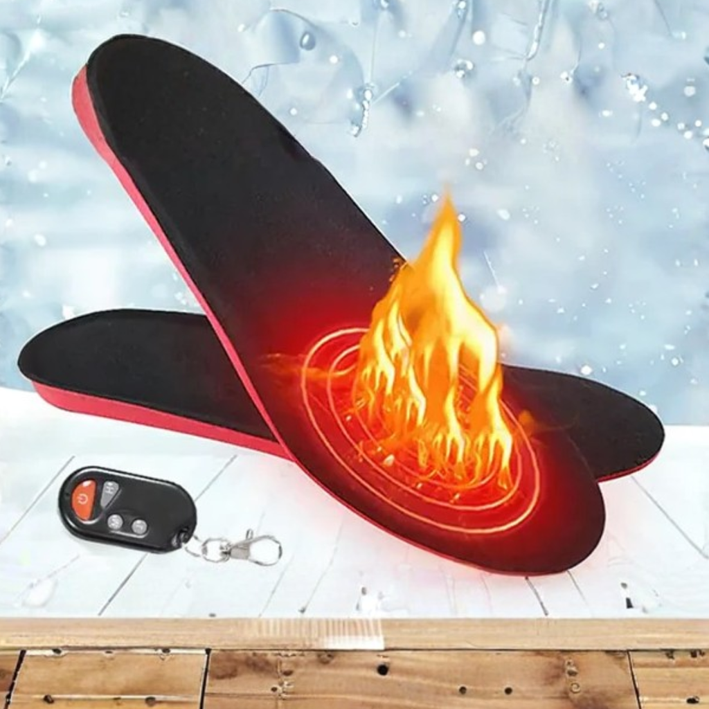 Heated wireless shoe insoles for winter – rechargeable foot warmers