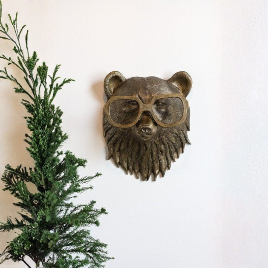 Décoration murale artistique avec tête de cerf – sculpture murale design