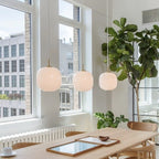 Lampada a sospensione LED rotonda raffinata in stile scandinavo tipo cluster per spazi aperti