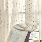 Tenda con motivo arcobaleno copertura decorativa per finestra semitrasparente