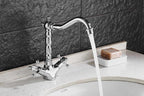 Classic antique-style basin faucet – perfect for kitchens and bathrooms