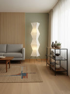 Lampa podłogowa w stylu japońskim Nastrojowe miękkie oświetlenie