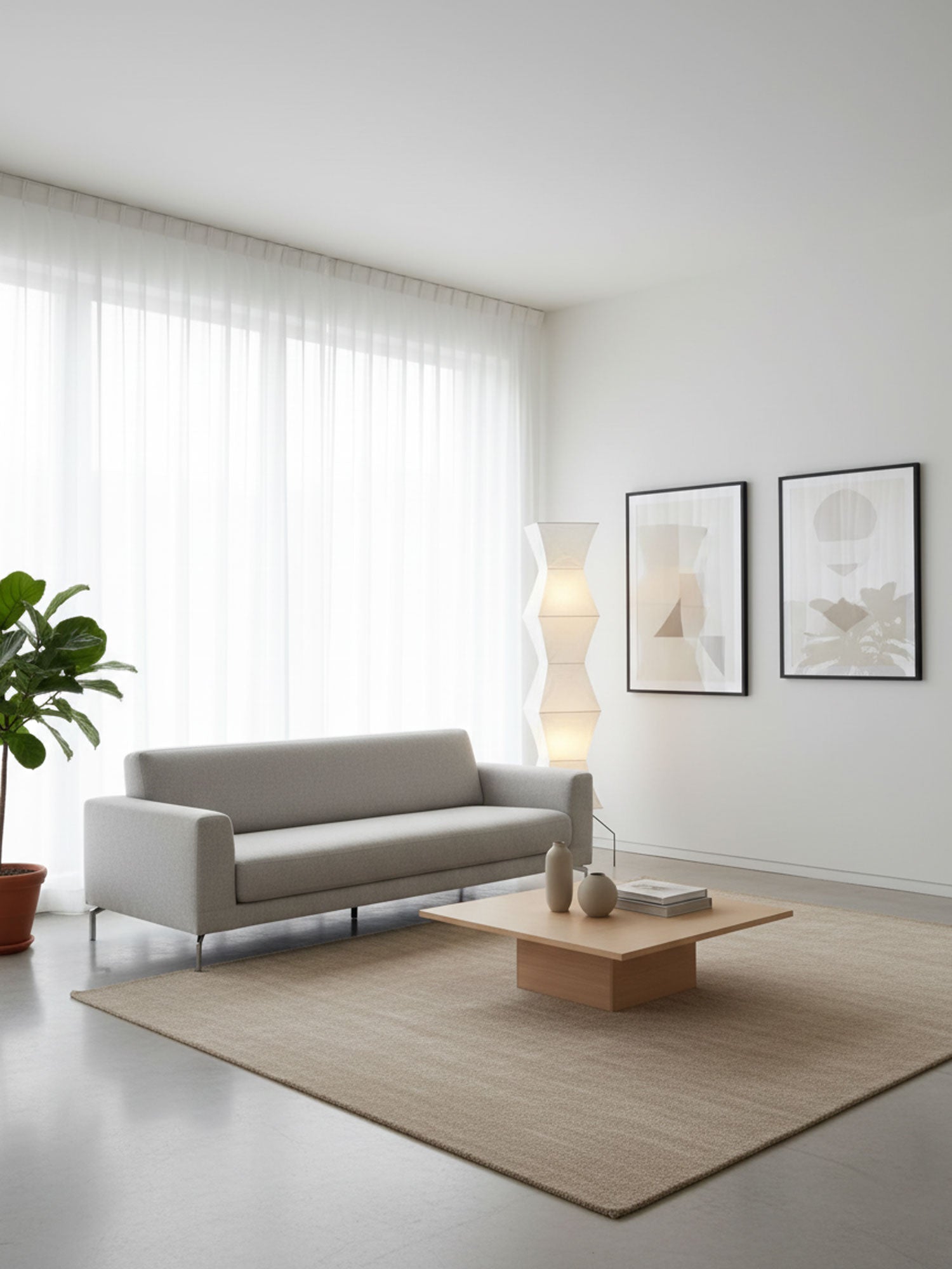 Lampa podłogowa w stylu japońskim Nastrojowe miękkie oświetlenie