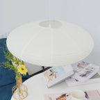 Lampe suspendue blanche design Japandi élégante pour salon et salle à manger