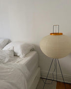Lampa podłogowa w stylu japońskim Nastrojowe miękkie oświetlenie