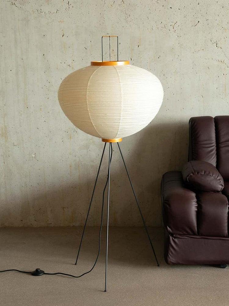 Lampa podłogowa w stylu japońskim Nastrojowe miękkie oświetlenie