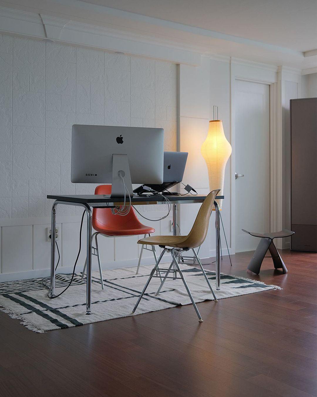 Lampa podłogowa w stylu japońskim Nastrojowe miękkie oświetlenie
