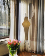 Lampa podłogowa w stylu japońskim Nastrojowe miękkie oświetlenie