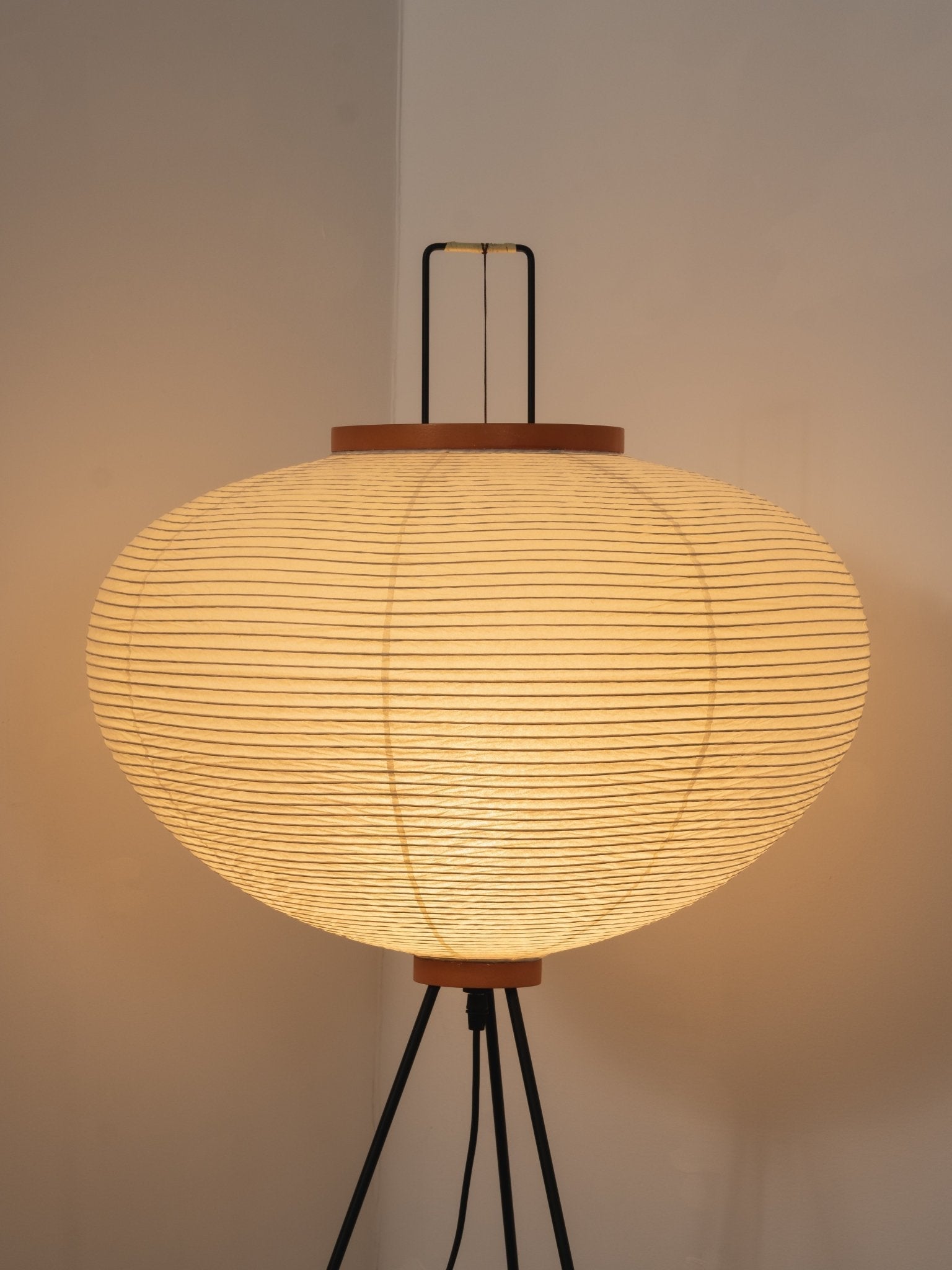 Lampa podłogowa w stylu japońskim Nastrojowe miękkie oświetlenie
