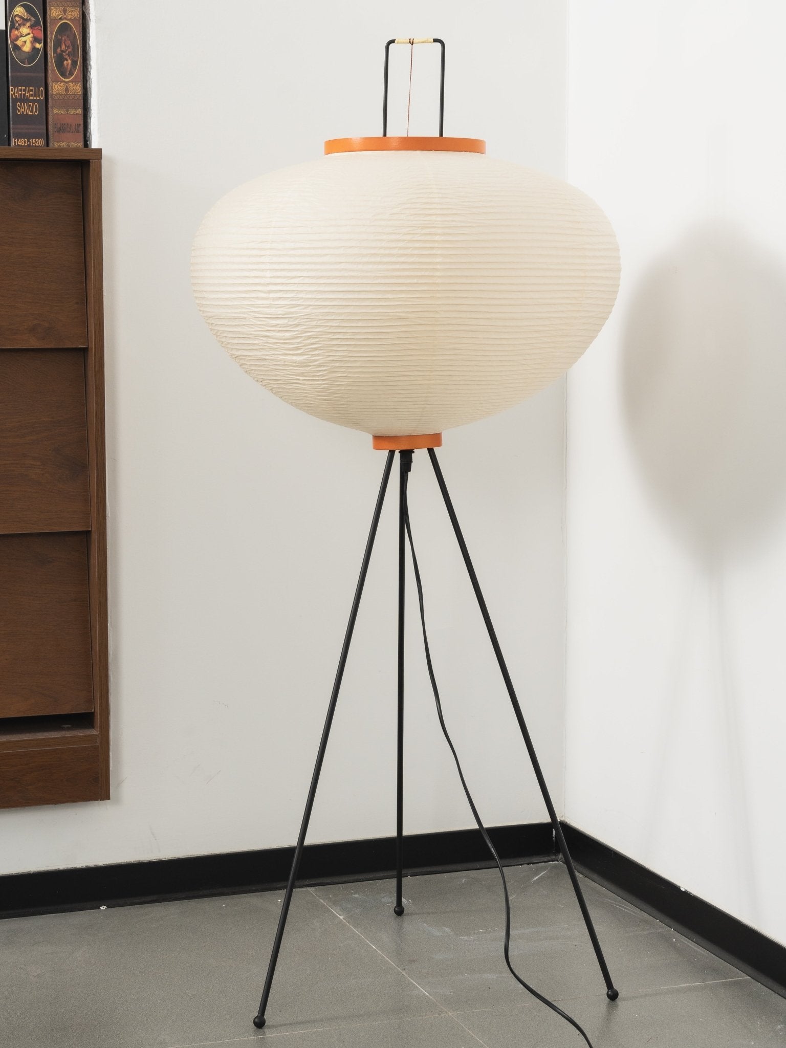 Lampa podłogowa w stylu japońskim Nastrojowe miękkie oświetlenie