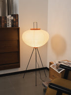 Lampa podłogowa w stylu japońskim Nastrojowe miękkie oświetlenie