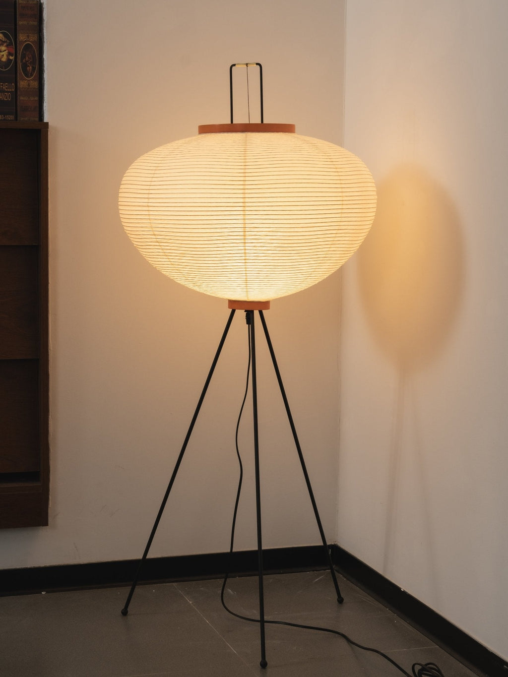 Lampa podłogowa w stylu japońskim Nastrojowe miękkie oświetlenie