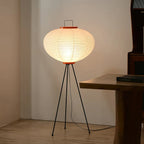 Lampa podłogowa w stylu japońskim Nastrojowe miękkie oświetlenie