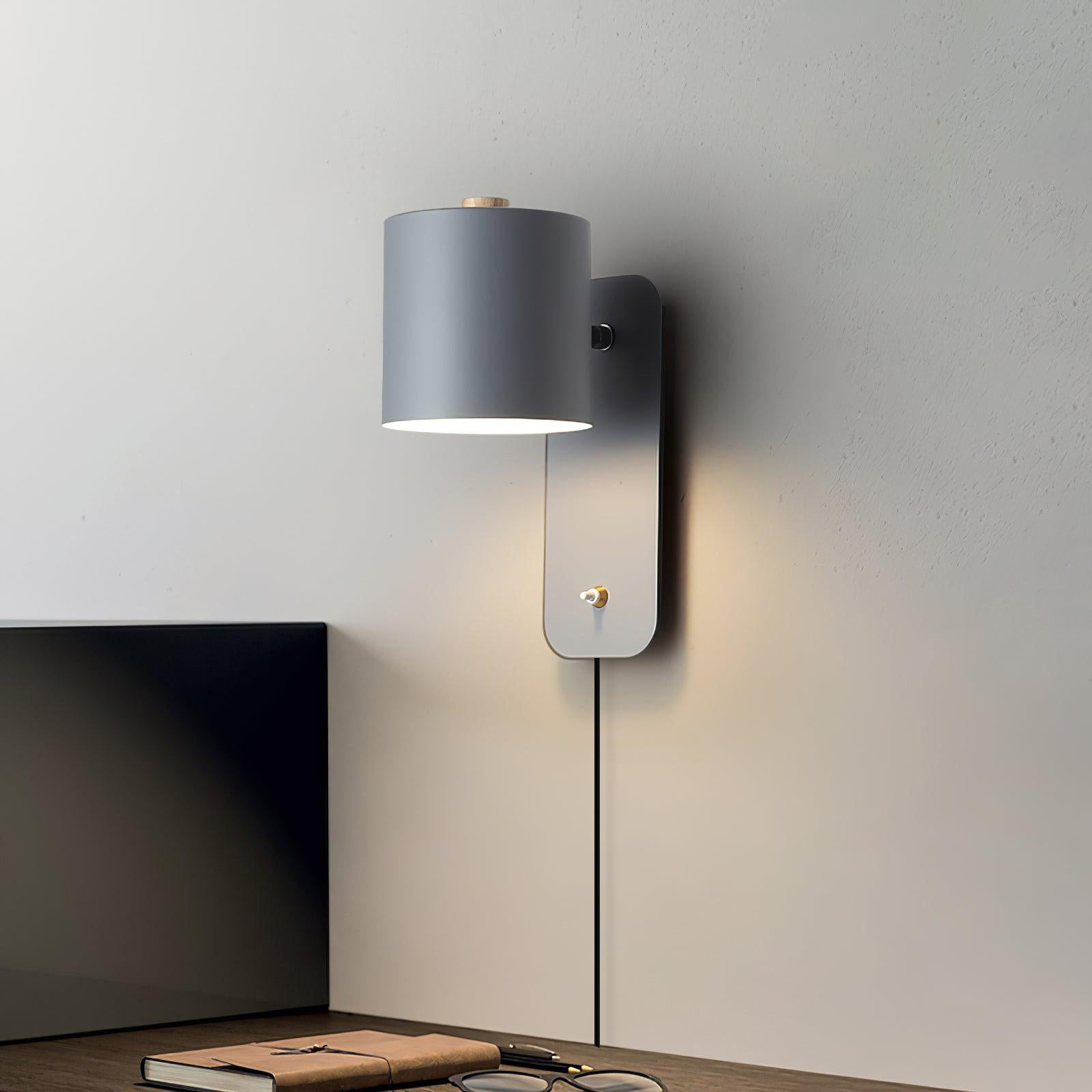 Rotatable Cylindrical Adjustable Wall Sconce Lamp