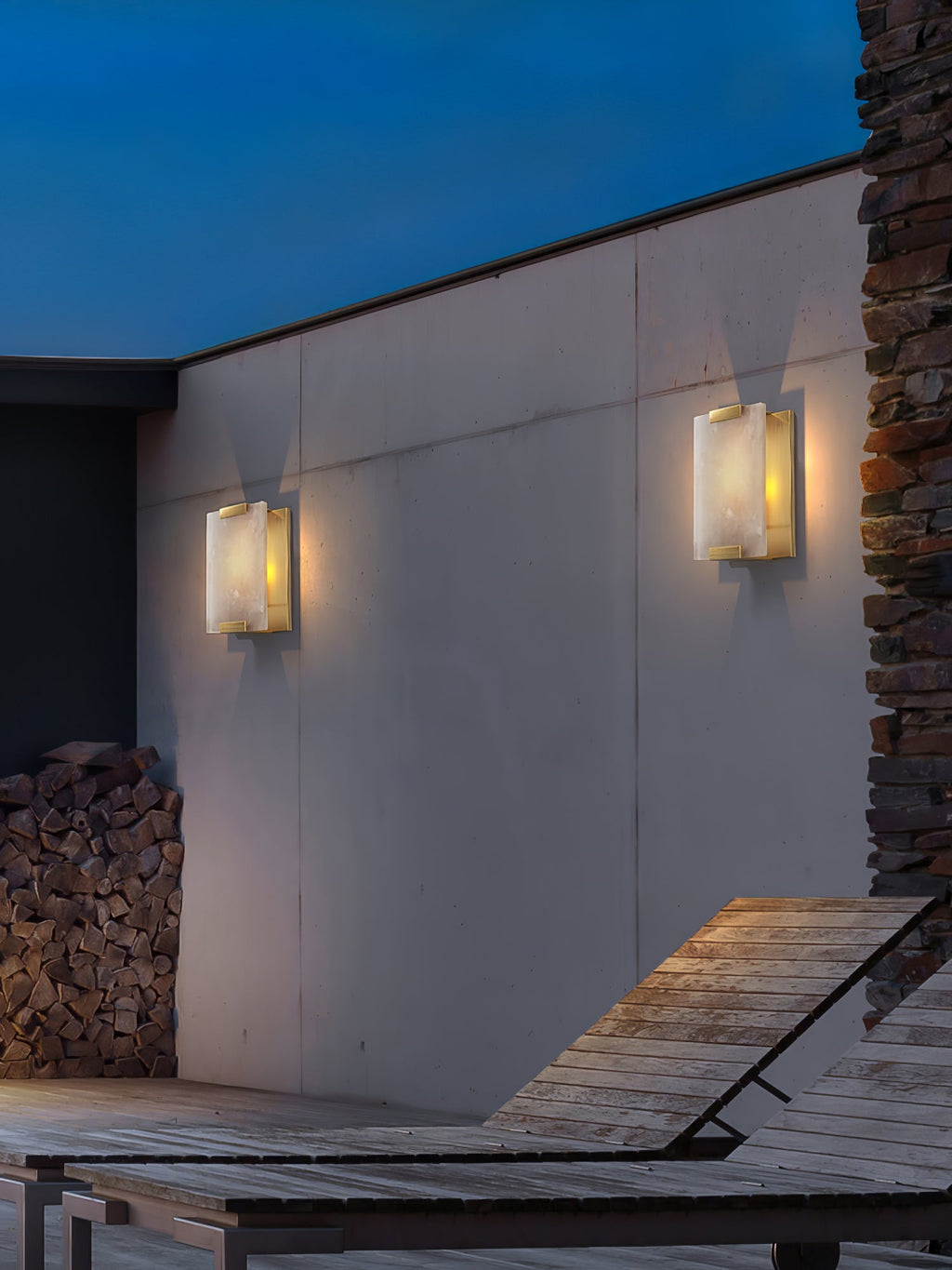 Kinkiet Roux Alabaster